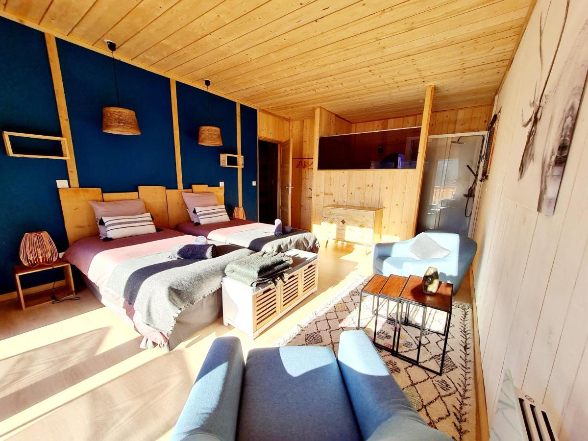 Le Chalet Du Blanc Spa yoga Bed & Breakfast Aillon-le-Jeune Bagian luar foto