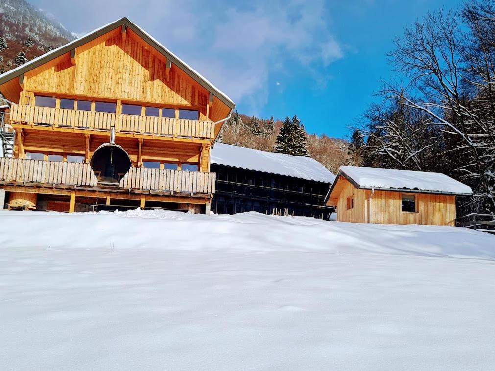 Le Chalet Du Blanc Spa yoga Bed & Breakfast Aillon-le-Jeune Bagian luar foto